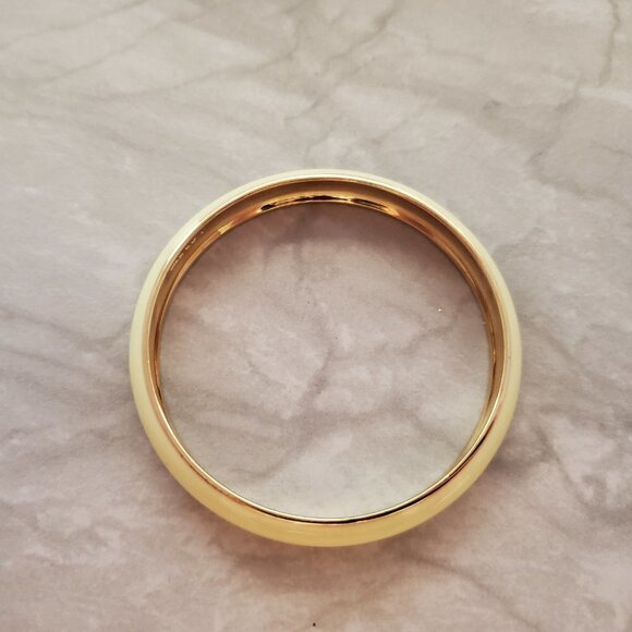 💕 J.Crew Cream Enamel Bangle Bracelet 💕 - Picture 8 of 9